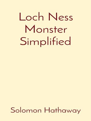 cover image of Loch Ness Monster Simplified